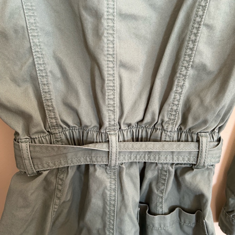 Utility Style Shorts Romper Military Style - Picture 6 of 11